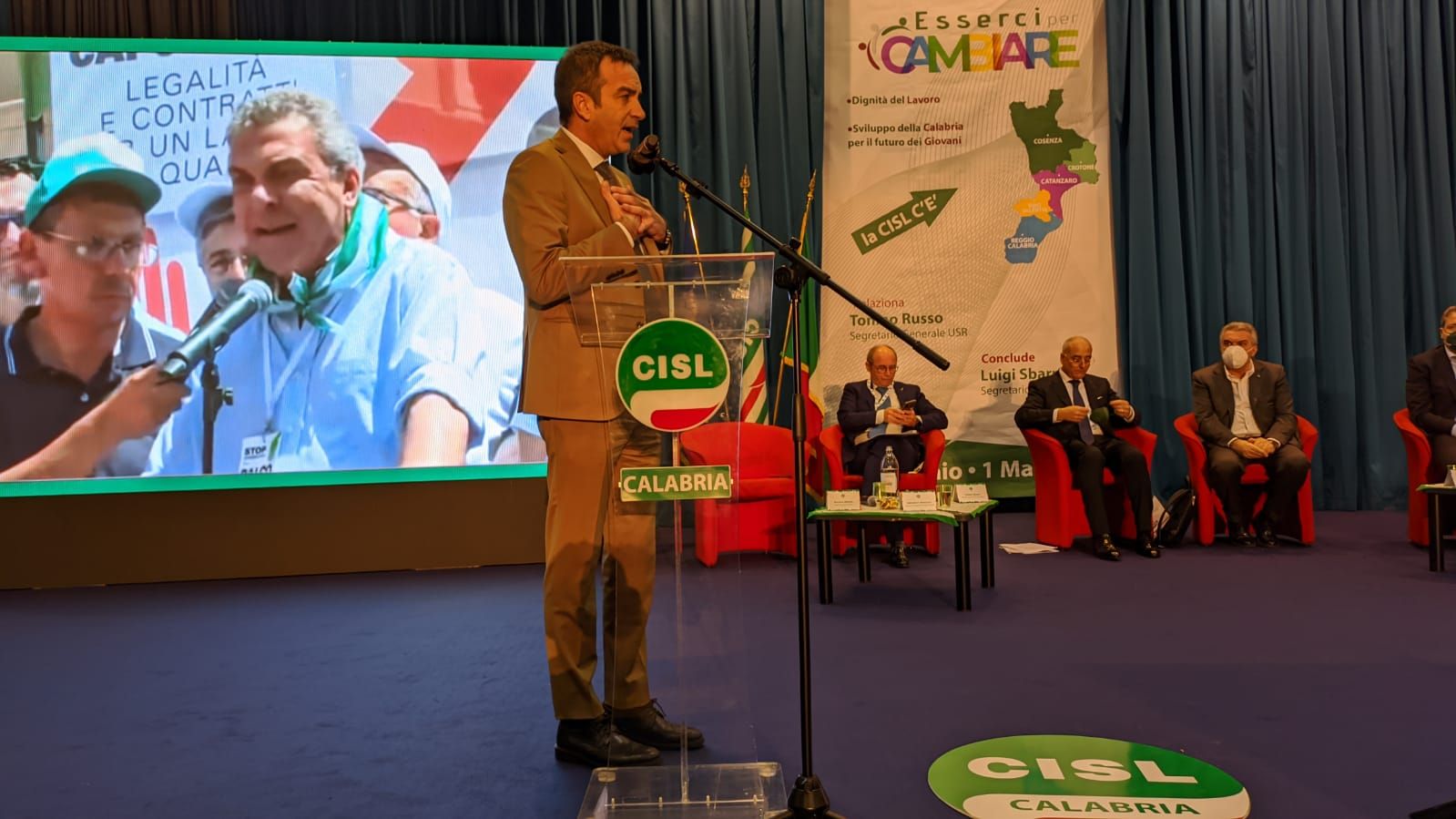 Congresso Cisl, Occhiuto: «Attiva cabina di regia col sindacato per gli investimenti del Pnrr» – VIDEO