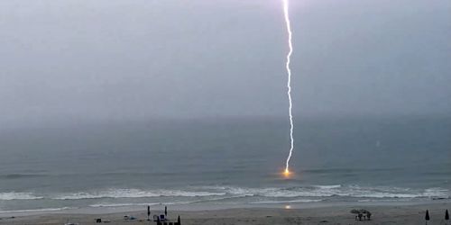 colpito fulmine spiaggia soverato