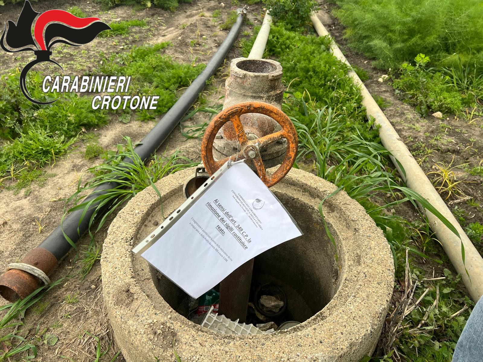 Allacci abusivi per irrigare terreni, sanzionate 8 aziende del Crotonese