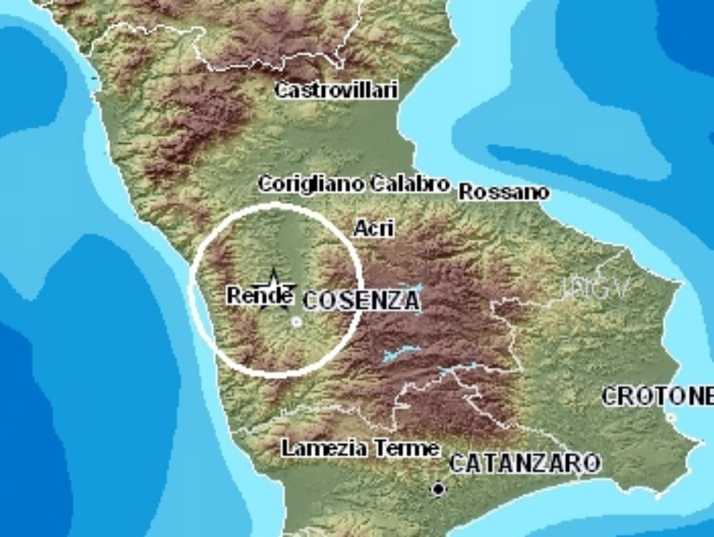 Trema la terra nel Cosentino