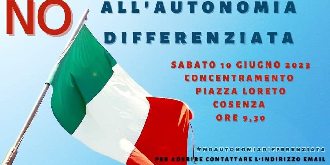 Cgil in piazza a Cosenza il 10 giugno per dire no all’autonomia differenziata