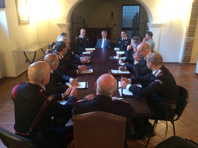 Spagnuolo in visita alla Compagnia dei carabinieri di Cosenza