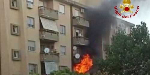 viale isonzo incendio