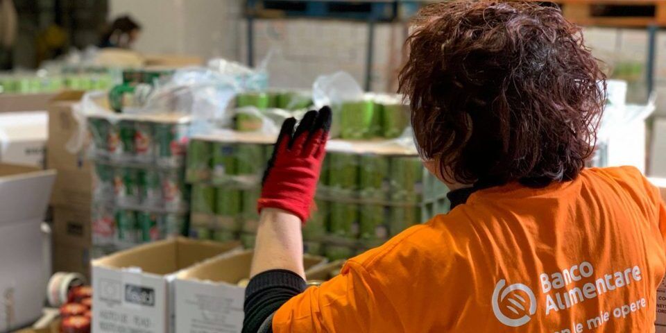 Banco alimentare, 6.800 tonnellate di cibo “salvato” dalla discarica nel 2020