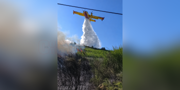 Lamezia, vasto incendio tra San Minà e Acquafredda: in azione Canadair ed elicotteri – FOTO E VIDEO