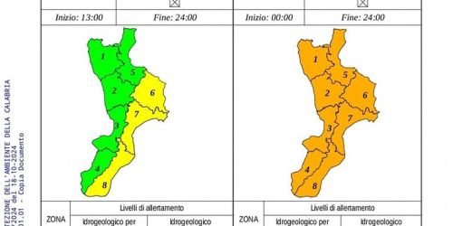 allerta arancione calabria