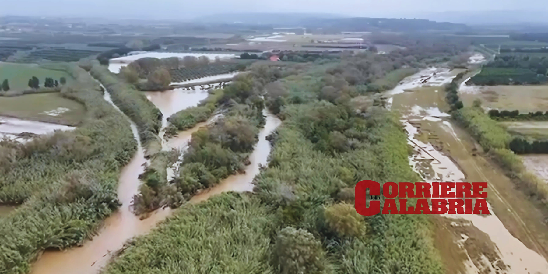 I droni della Prociv documentano l’esondazione del fiume Amato – VIDEO