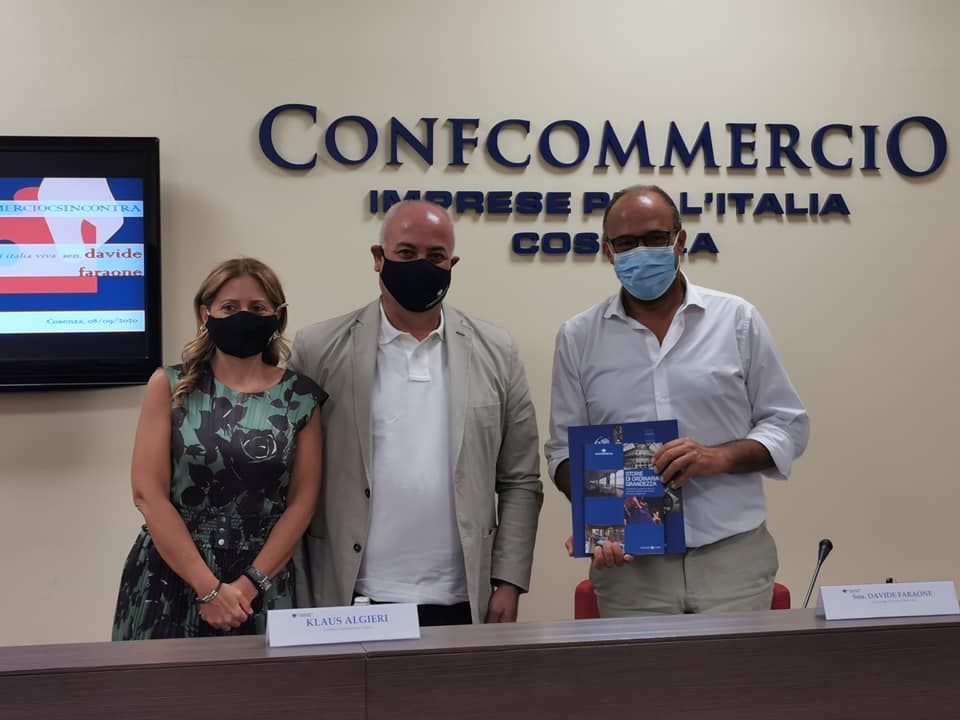 Confcommercio Cosenza incontra Faraone. Algieri: «Si rilanci il Mezzogiorno»