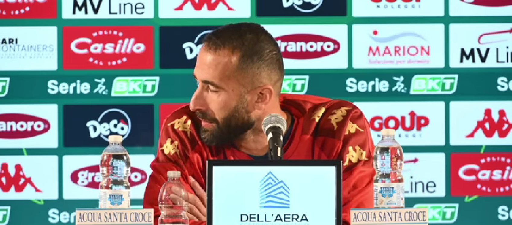 Bari, Di Cesare in lacrime: «A Cosenza ci giochiamo tutto. Non possiamo retrocedere»