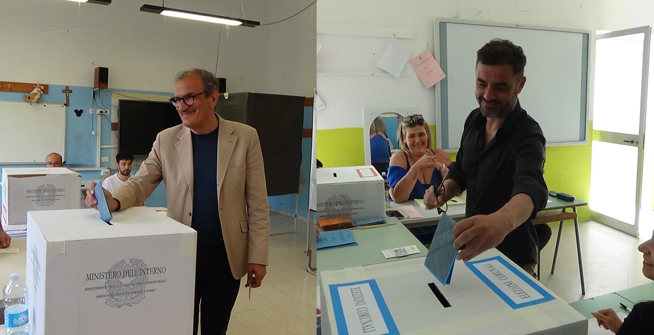 Elezioni Vibo, hanno votato anche i candidati Enzo Romeo e Roberto Cosentino – FOTO