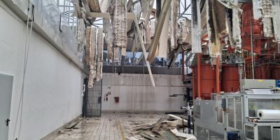 Ciclone Jolina, divelta la copertura del capannone di Guglielmo. Costarella: «Attenzione massima anche sul fiume Cottola» – VIDEO