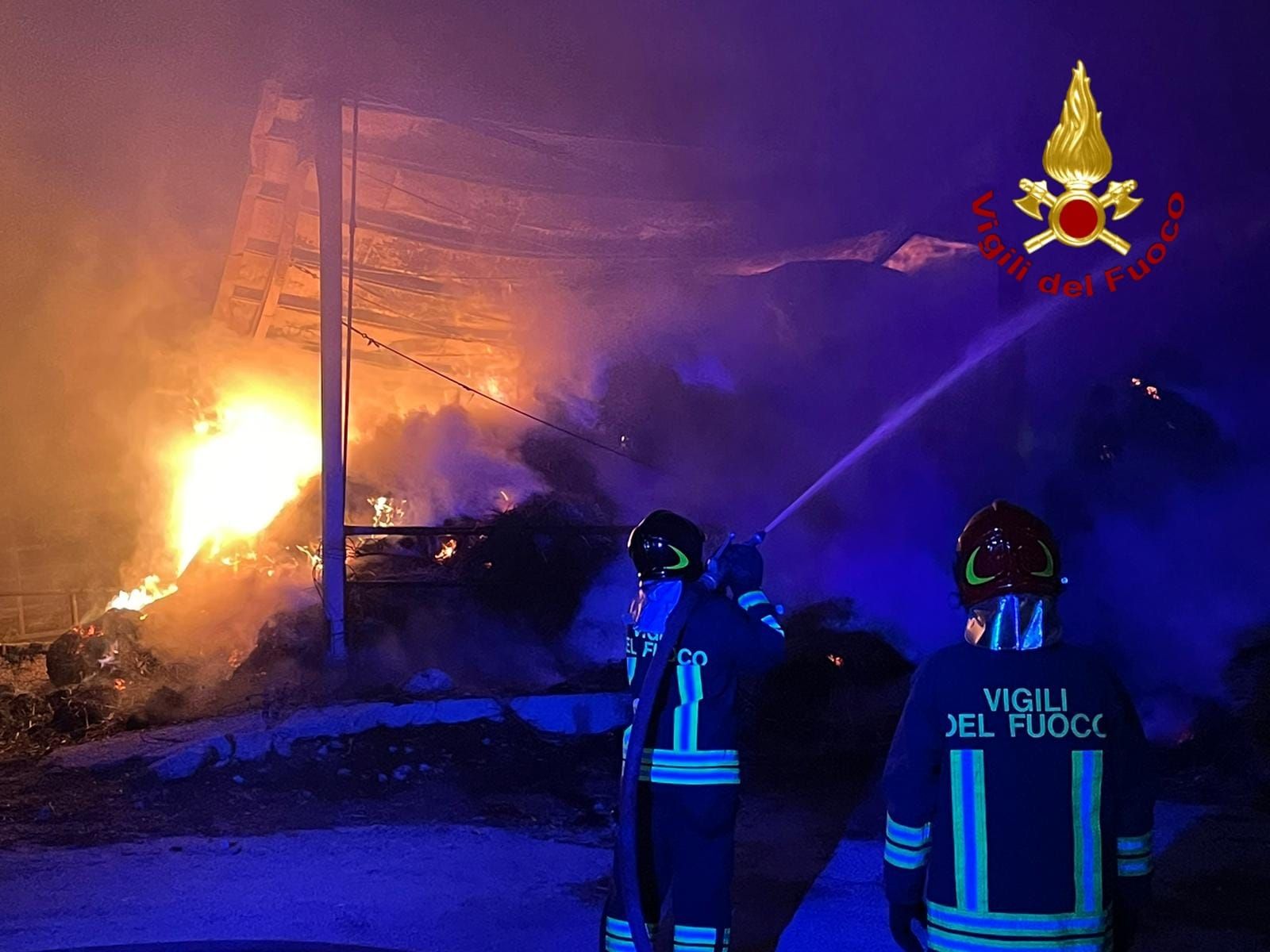 Isola Capo Rizzuto, in fiamme i capannoni di un’azienda agricola – FOTO E VIDEO