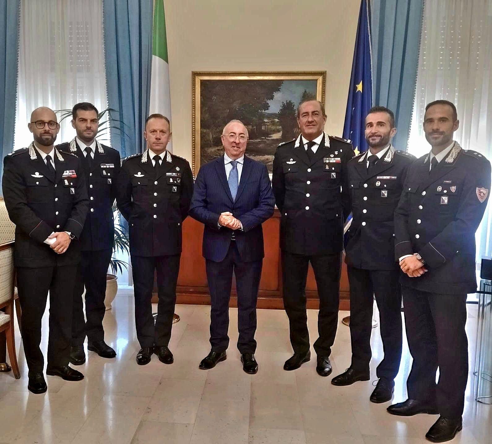 Catanzaro, cambio ai vertici dei carabinieri: cinque ufficiali verso nuovi incarichi