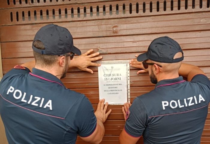 Lamezia, locale frequentato da «soggetti pericolosi» chiuso per 15 giorni