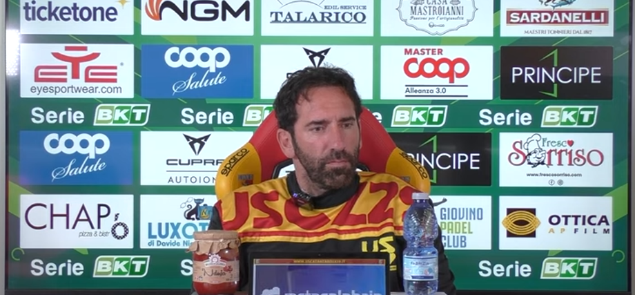 Catanzaro, Caserta: «Contro lo Spezia dovremo mettere il cuore oltre ogni limite»