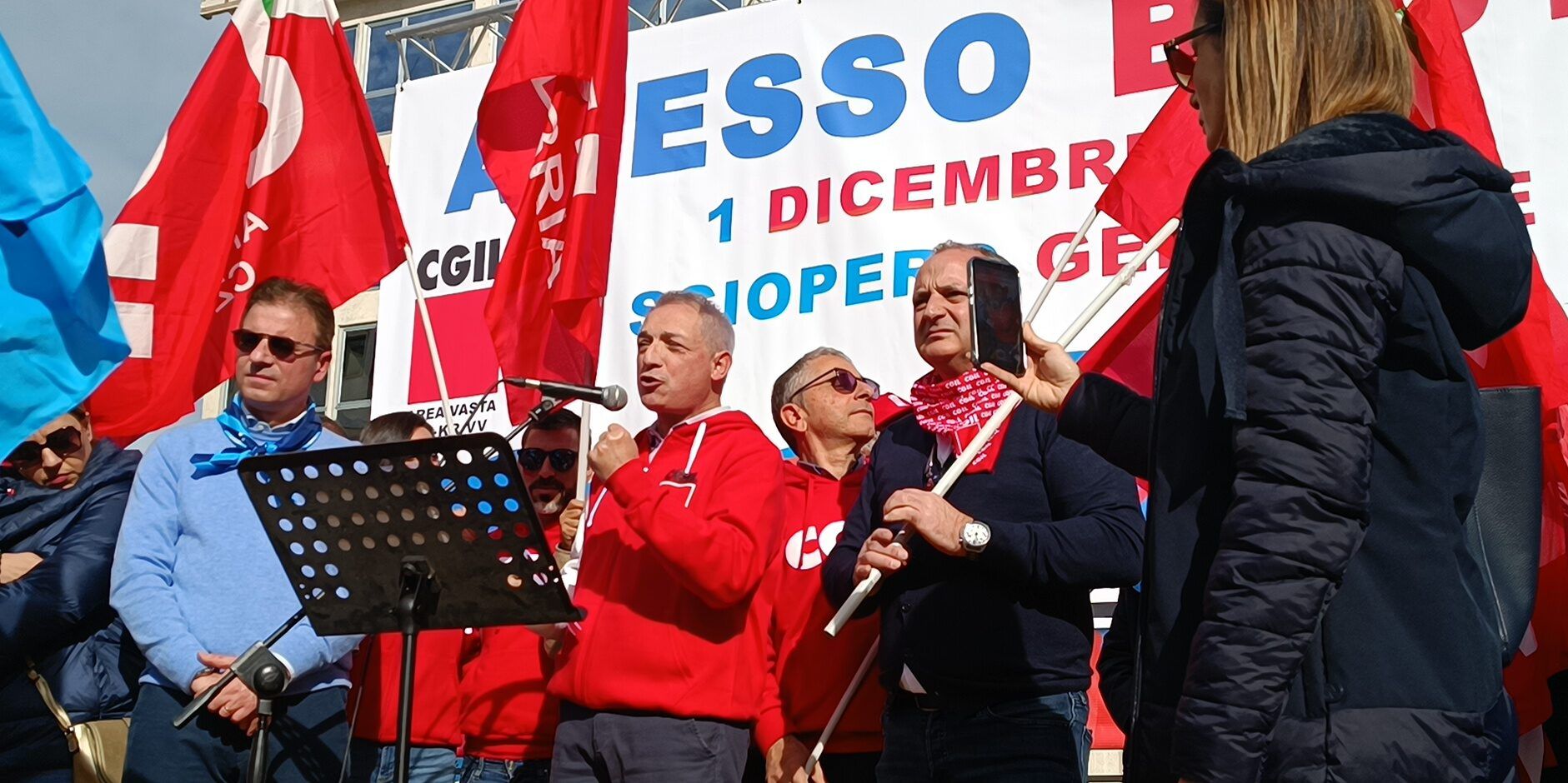 Cgil e Uil in piazza. Sposato: «Il Sud è ko». Biondo: «Bloccare la riforma Calderoli»