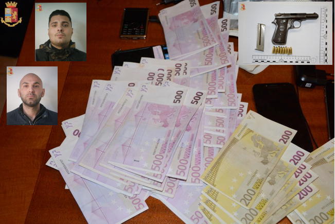 Armi, denaro e auto blindata per iniziare una guerra di mafia: due arresti a Nicotera