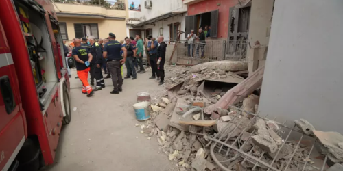 palazzina crollata Saviano