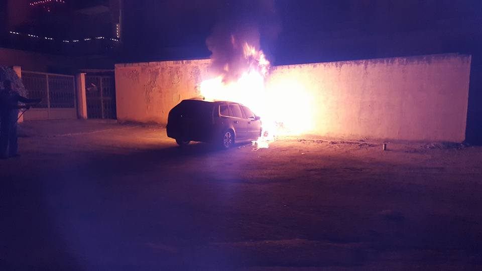 Corigliano, a fuoco l'auto di un sindacalista