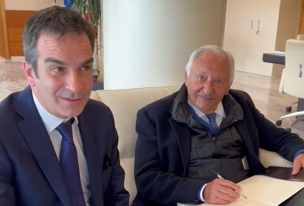 Visita di Mogol a Occhiuto: «È bello avere per amico un calabrese»