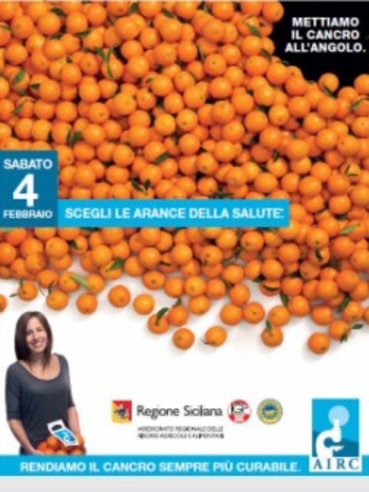 Il sabato dell`Airc con le Arance della salute
