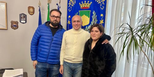 Franz Caruso e i genitori di leonardo