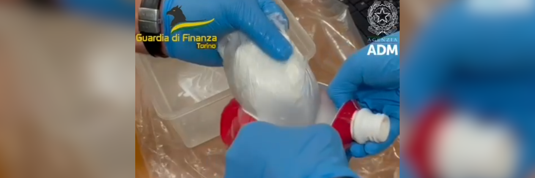 Sequestrati 16kg di cocaina purissima all’aeroporto di Torino – VIDEO