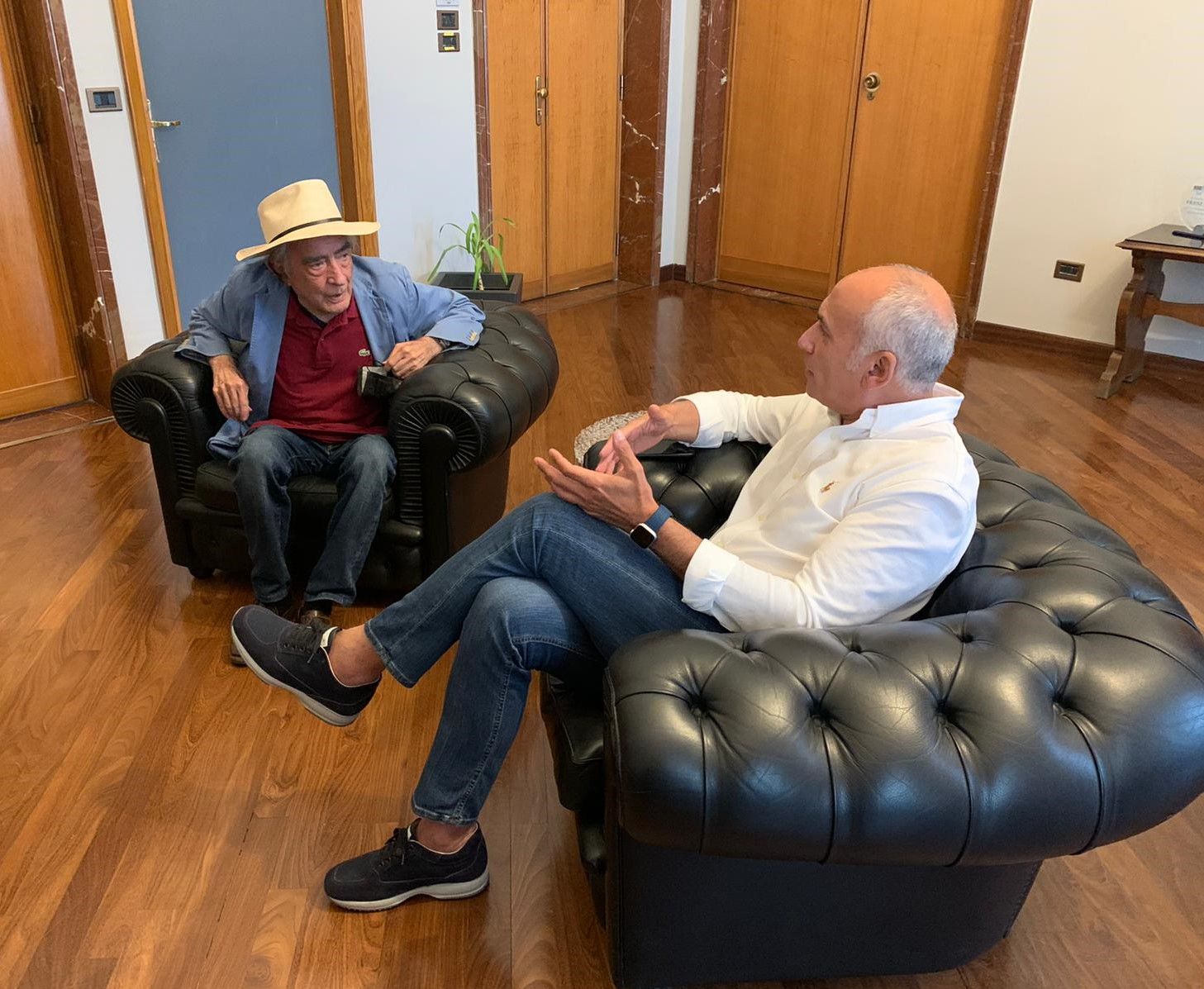 Il Planetario al centro dell’incontro tra il sindaco, Franz Caruso e Franco Piperno