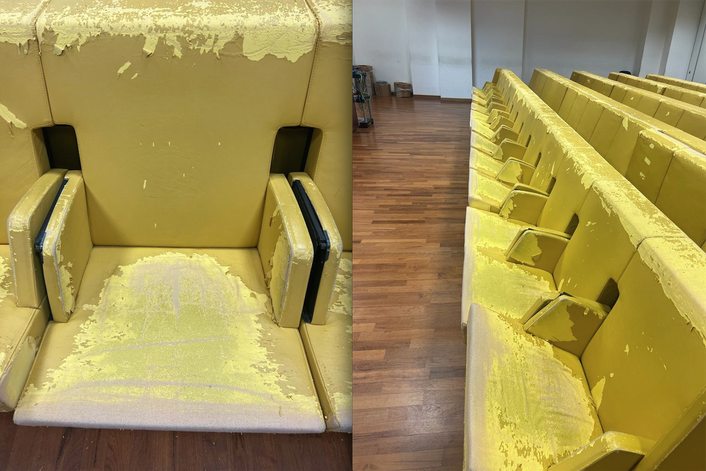 Incuria alla cittadella regionale, Csa-Cisal: «Ridare dignità alla Sala Oro» – FOTO e VIDEO