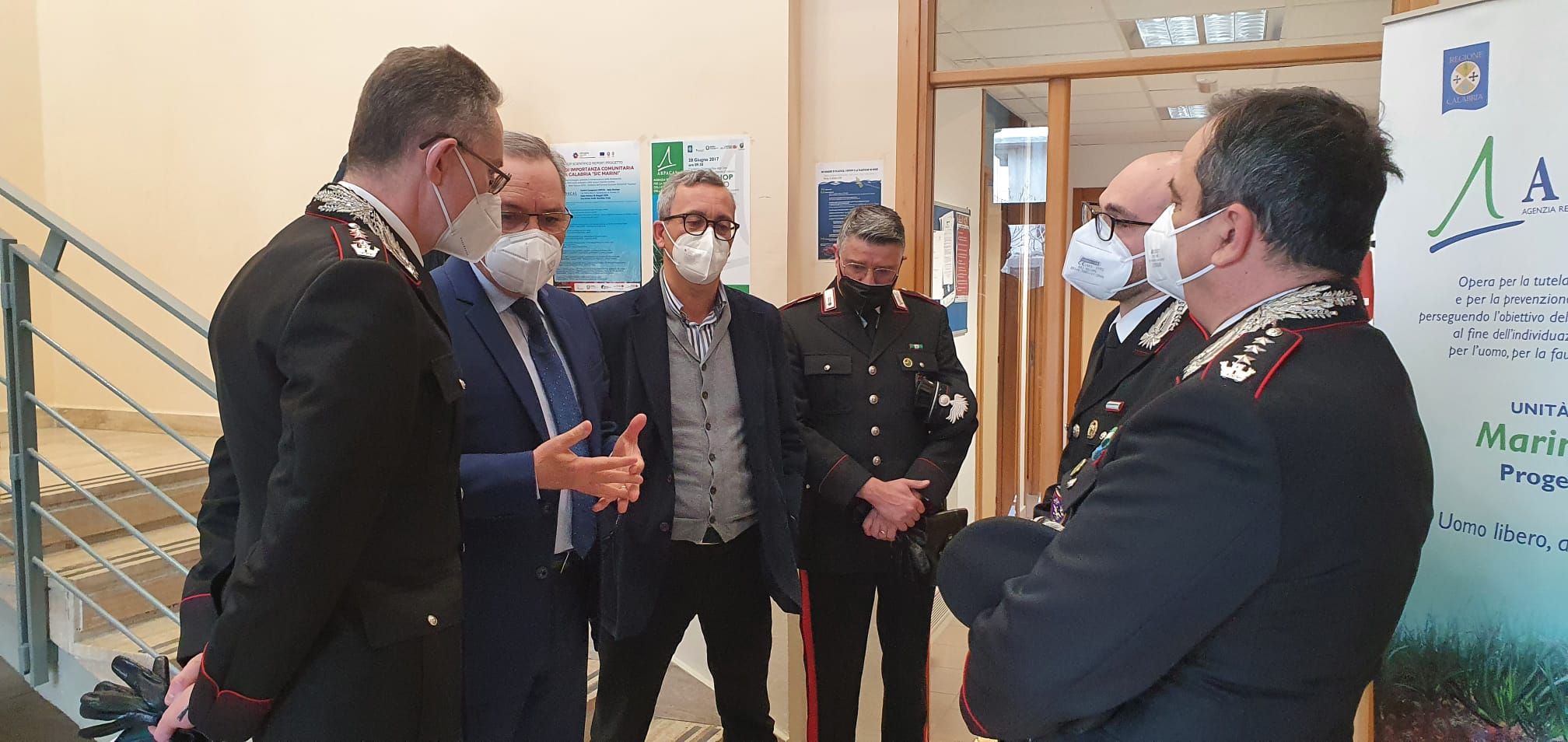 Visita del comandate regionale Forestali all’Arpacal di Crotone