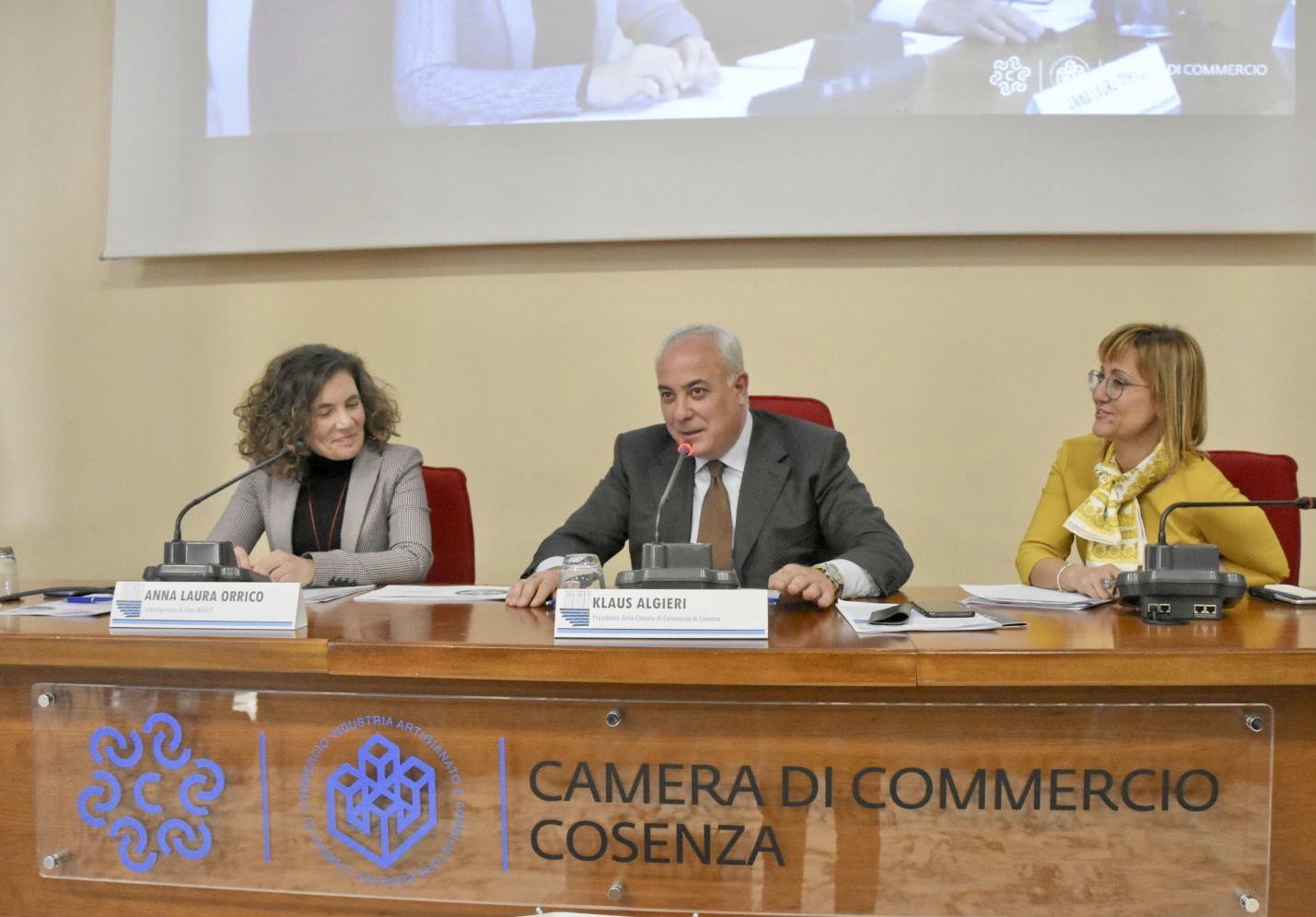Camera di Commercio di Cosenza, Anna Laura Orrico al "Parlamento delle imprese"