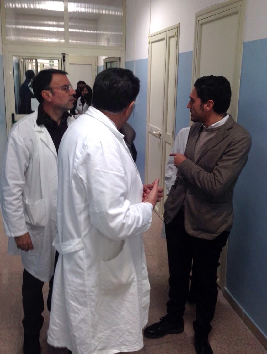 Irto in visita all'ospedale di Melito