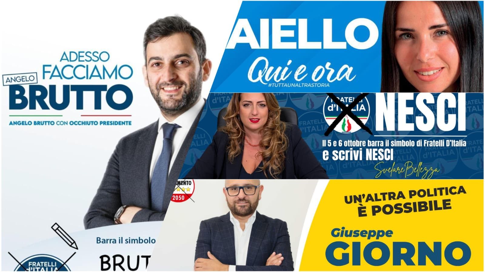 Ritorno al passato: pochi slogan nei “santini” social, ma qualcuno punta sull’ironia