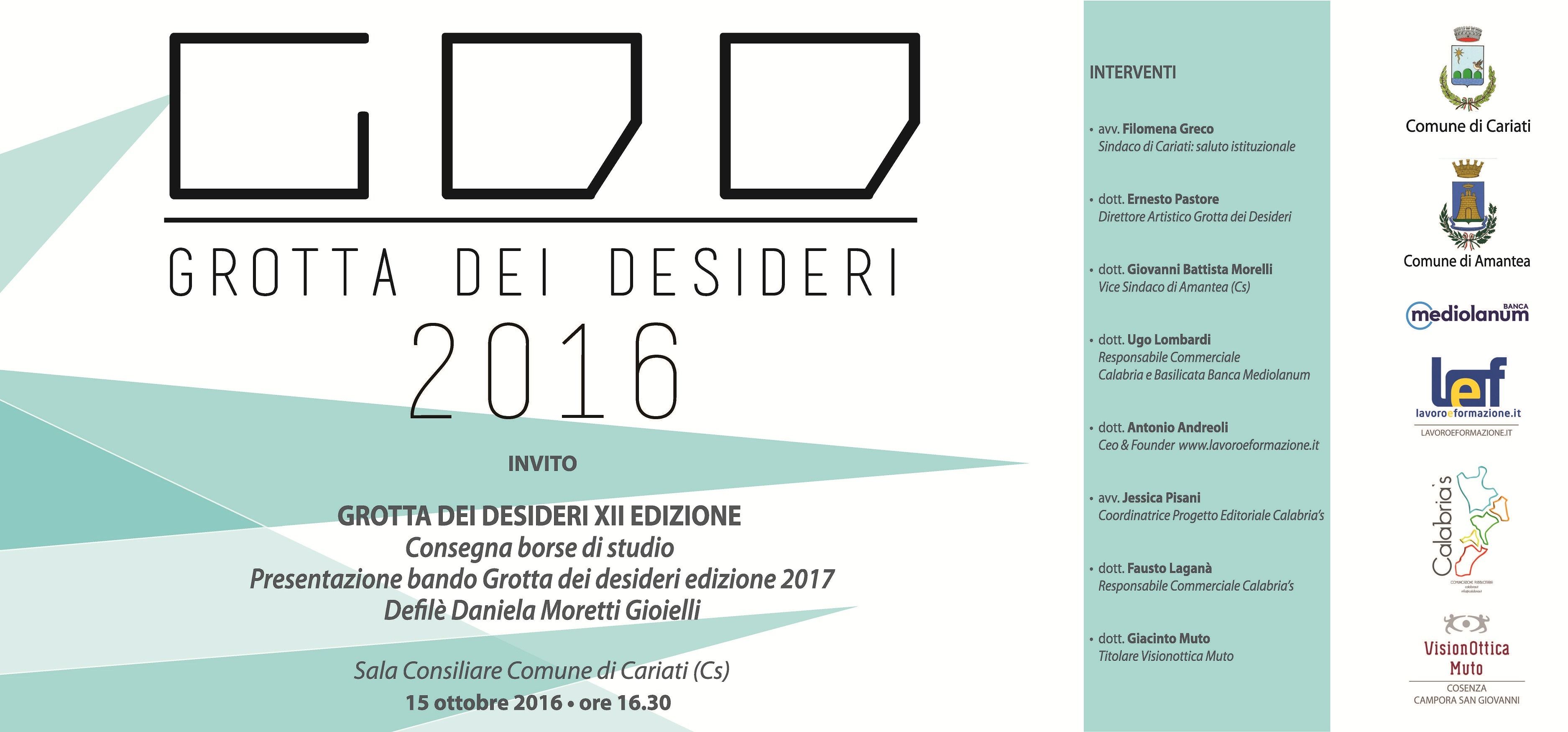 Grotta dei Desideri, a Cariati la consegna delle borse di studio