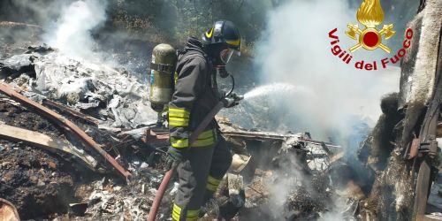 Incendio sottobosco Feroleto