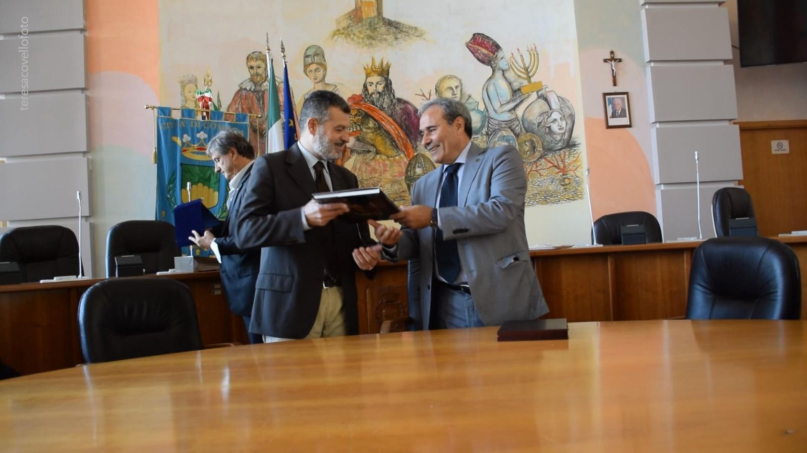 Cosenza, il presidente del consiglio comunale di Padova, ricevuto dal suo omologo Mazzuca