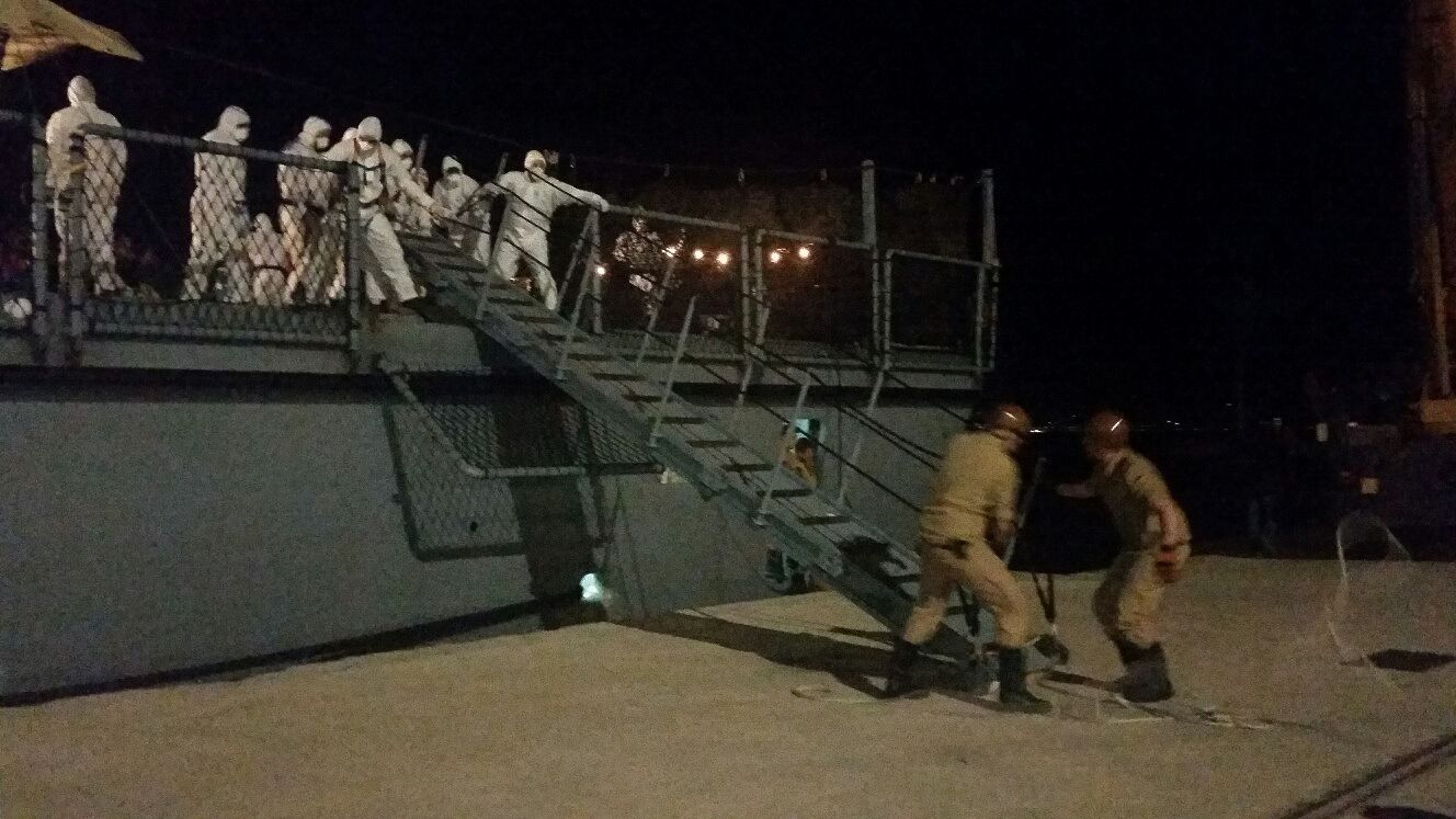 Sono tutti uomini i 223 migranti sbarcati a Reggio Calabria