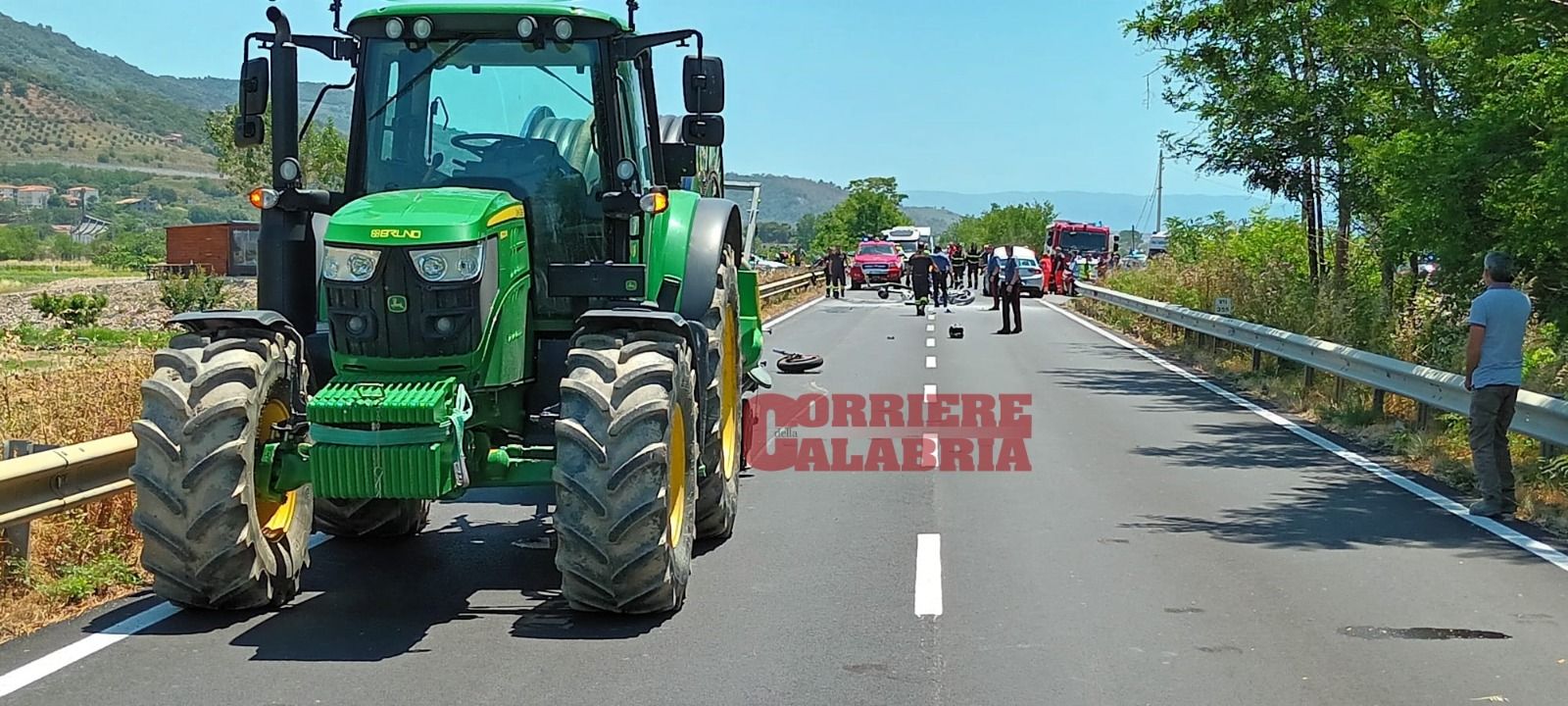 Incidente a Nocera Terinese, ferito un centauro – VIDEO