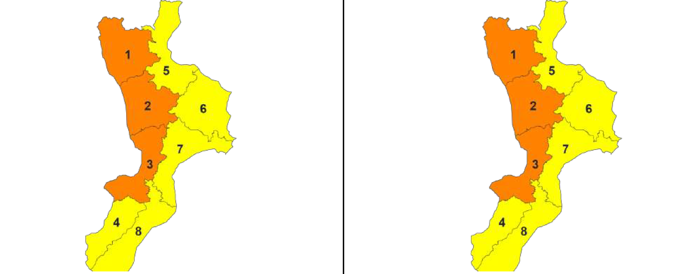 Oggi e domani allerta arancione in molte aree della Calabria. I sindaci chiudono le scuole – ELENCO