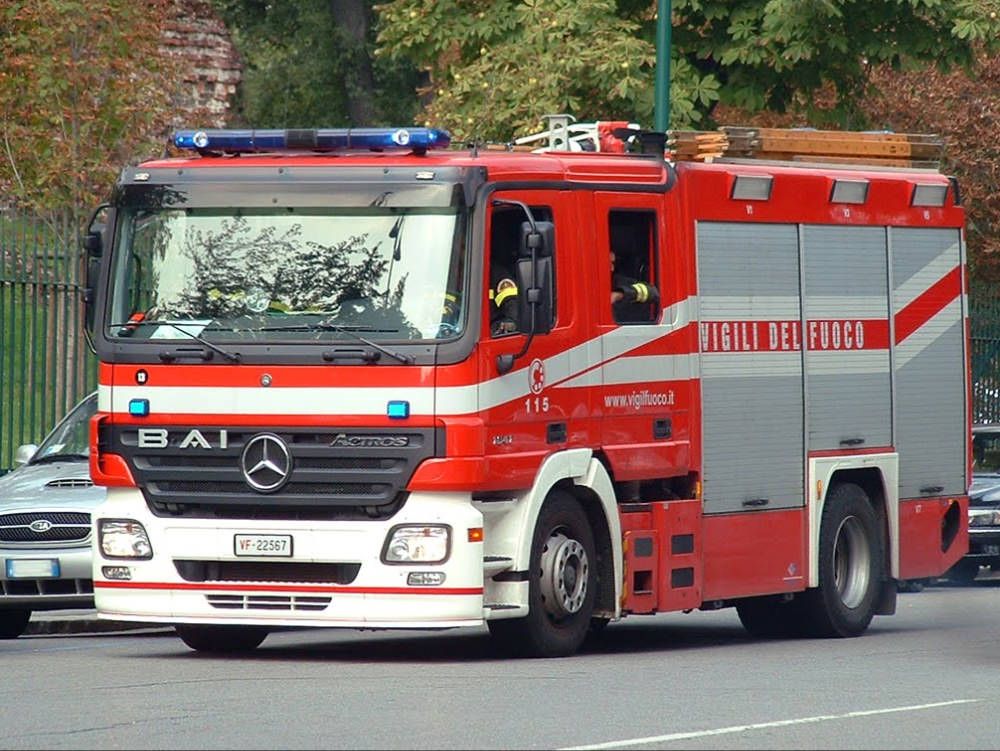 Vigile del fuoco ferito durante un soccorso