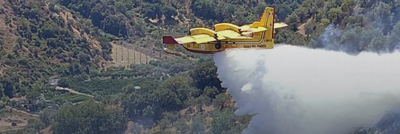 Incendi, oggi in Italia 31 richieste di intervento (9 in Calabria)