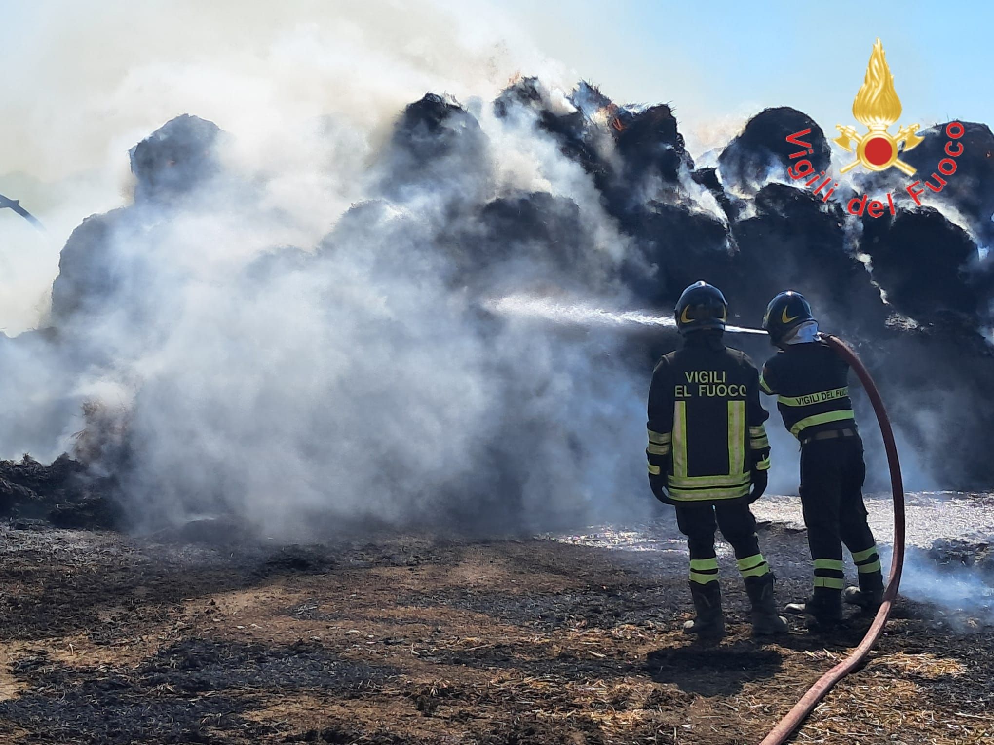 Vasto incendio in un’azienda agricola a Soveria Simeri