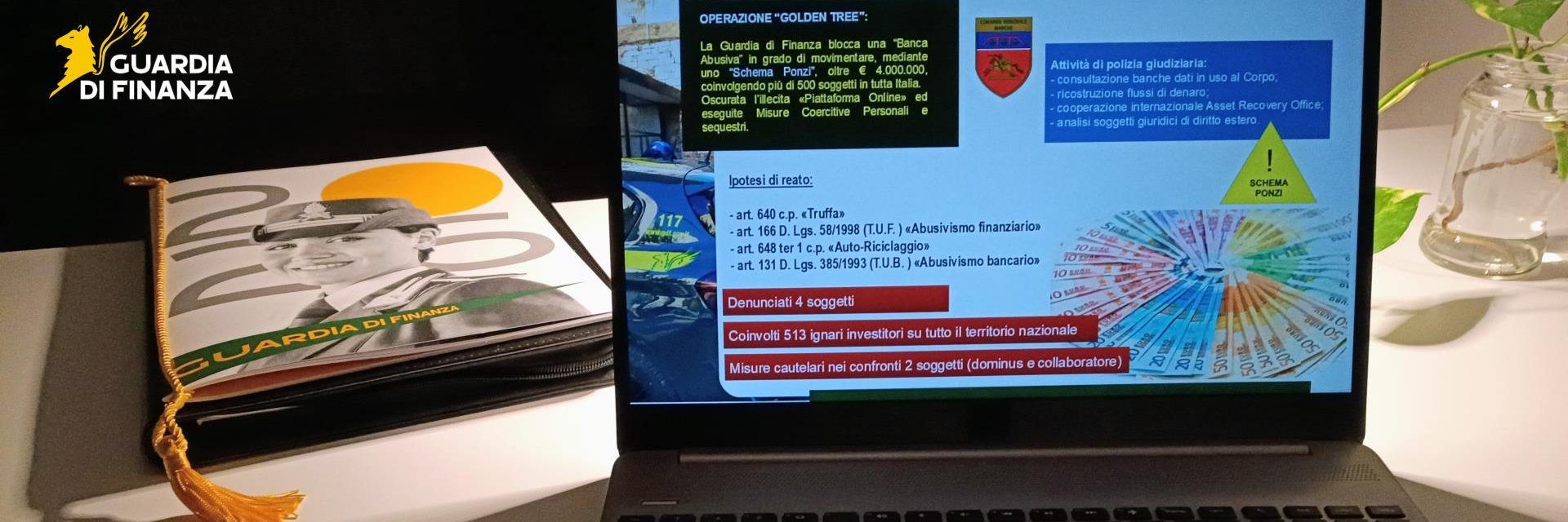 Scoperta una banca abusiva, 500 vittime in tutta Italia