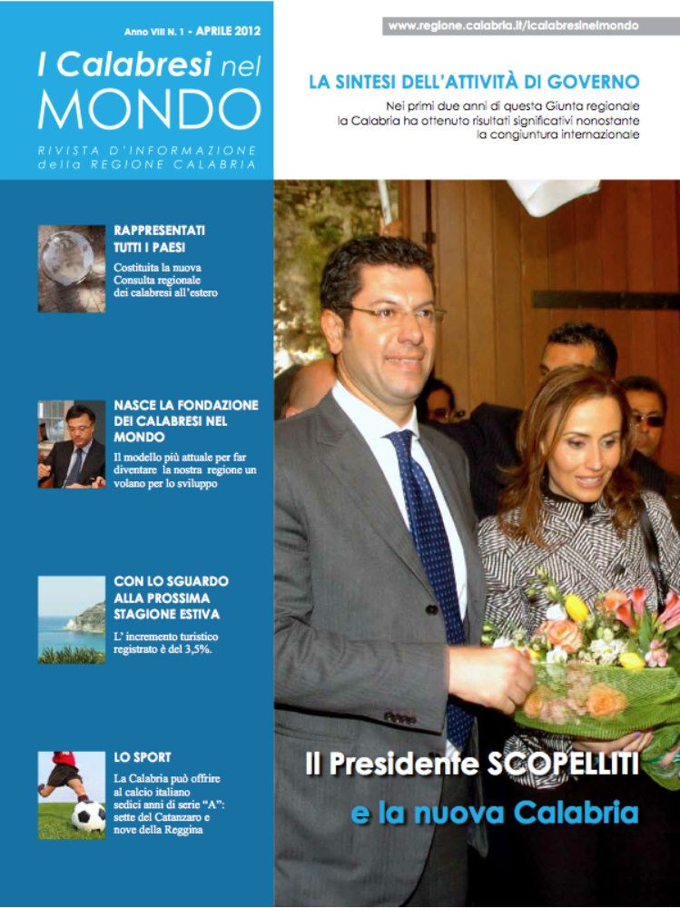 L`esordio del direttore Scopelliti sulla fanzine degli emigrati