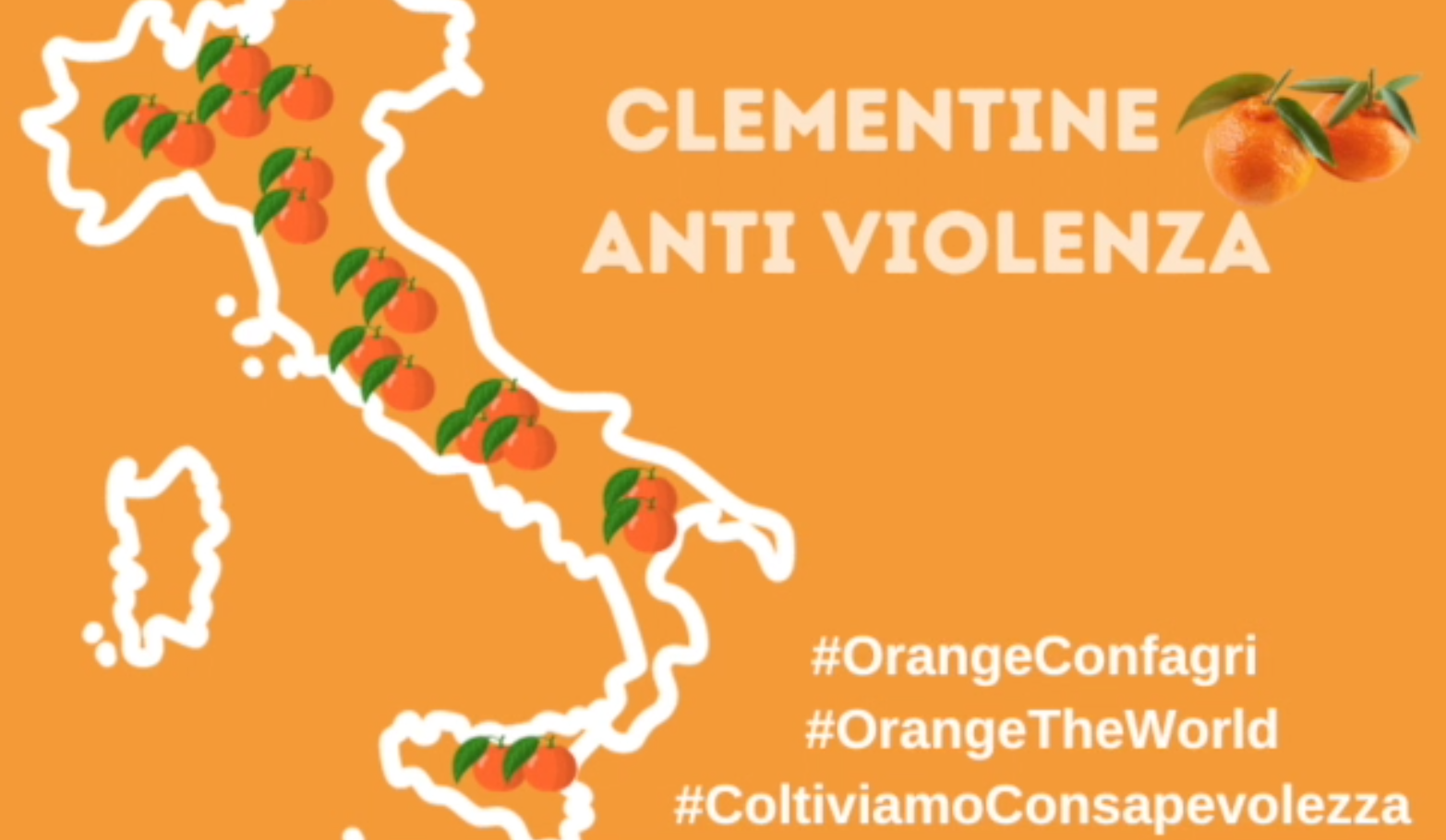 A Cosenza le clementine di Confagricoltura per sostenere i centri antiviolenza – VIDEO
