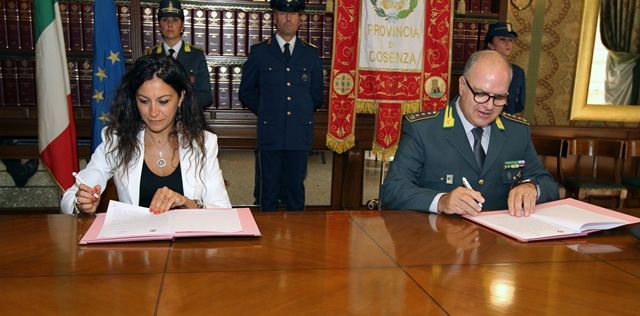 Pnrr, firmato il protocollo d’intesa tra la Provincia di Cosenza e la Guardia di Finanza
