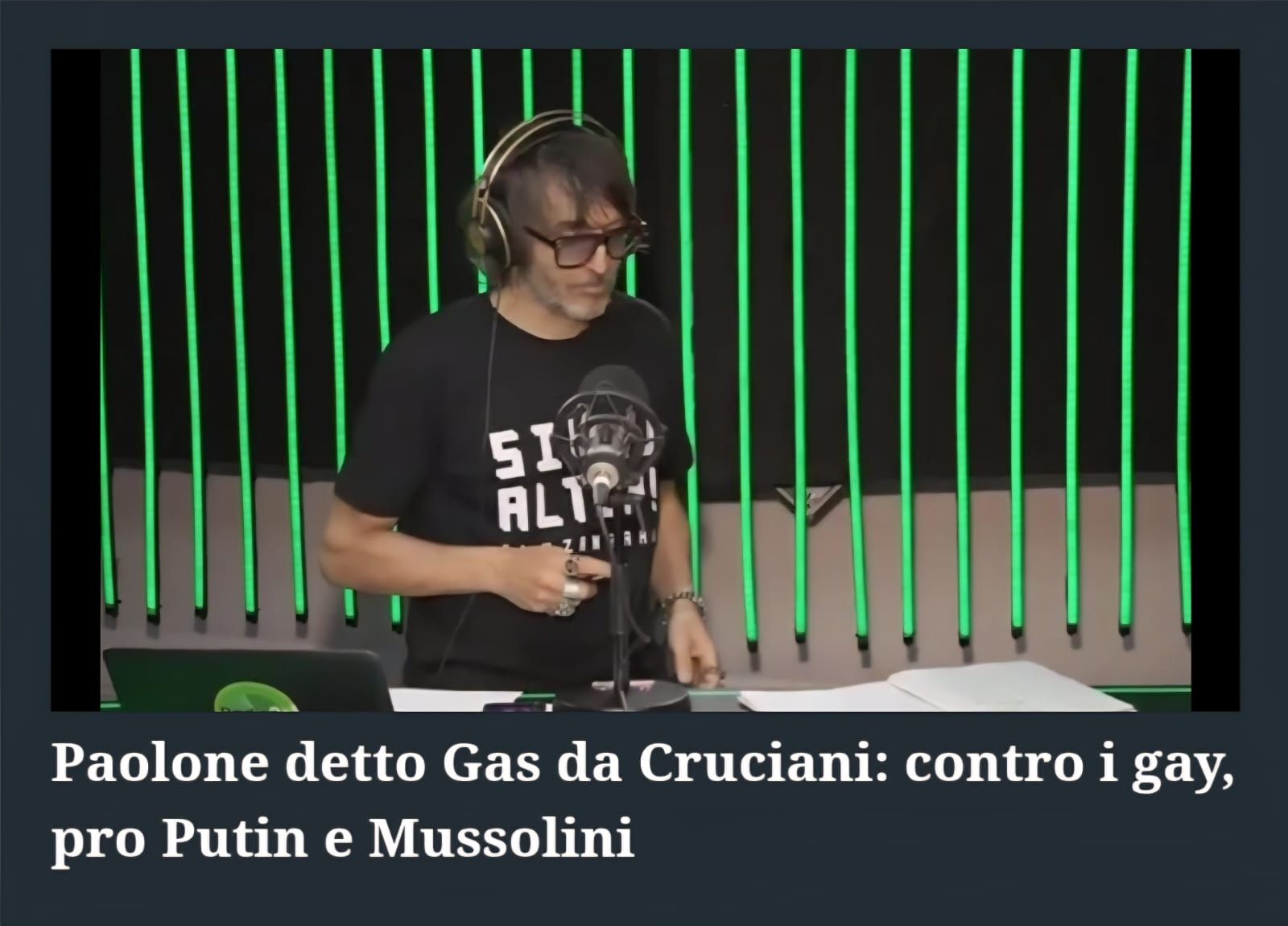 Il candidato che nessuno si aspettava: Paolone detto Gas da Reggio Calabria a La Zanzara di Cruciani