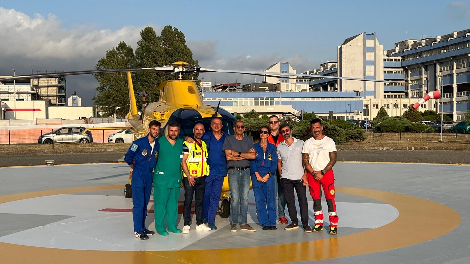 Lamezia, l’elisoccorso lascia l’aeroporto: operativa la nuova base all’ospedale