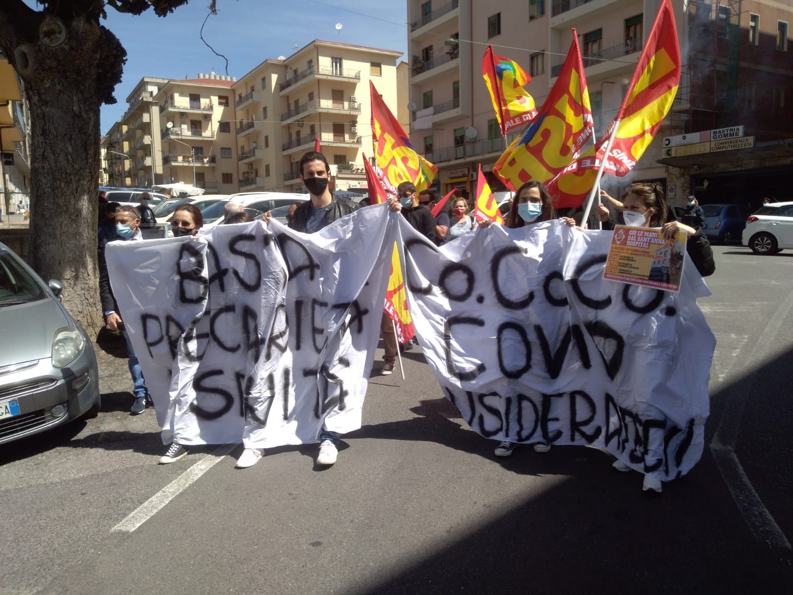 Il Sant’Anna all’ultima chiamata, sit-in di protesta a Catanzaro – VIDEO