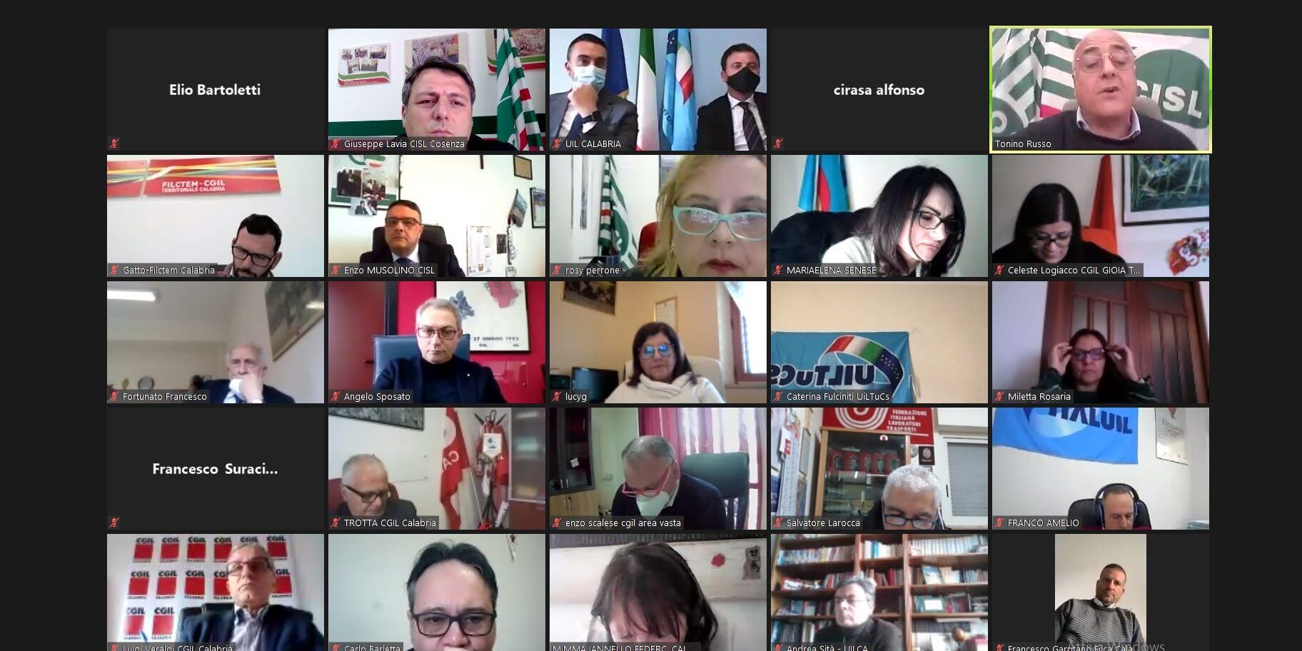 L’allarme dei sindacati: caos sanità e disastro lavoro in Calabria